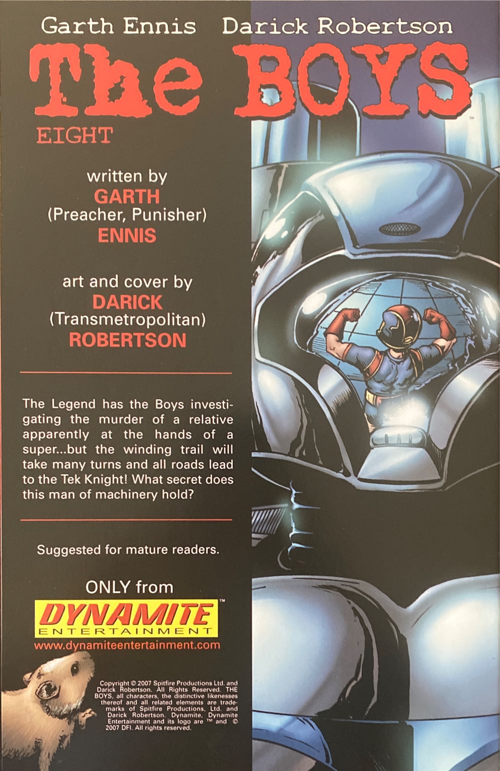 The Boys - Dynamite Entertainment (7 - May 2007) comic book collectible [Barcode 725130073143] - Main Image 2