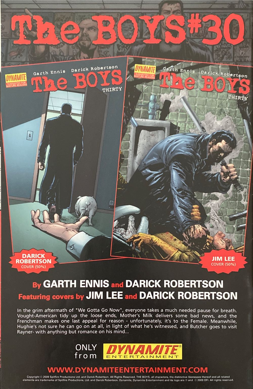 The Boys - Dynamite Entertainment (29 - Apr 2009) comic book collectible [Barcode 725130117953] - Main Image 2