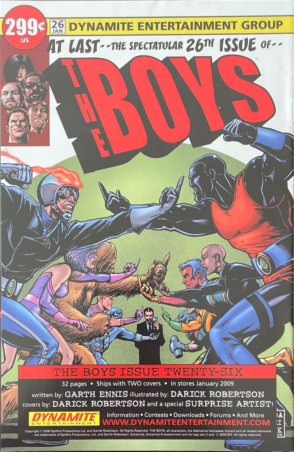The Boys - Dynamite Entertainment (25 - Dec 2008) comic book collectible [Barcode 725130109859] - Main Image 2