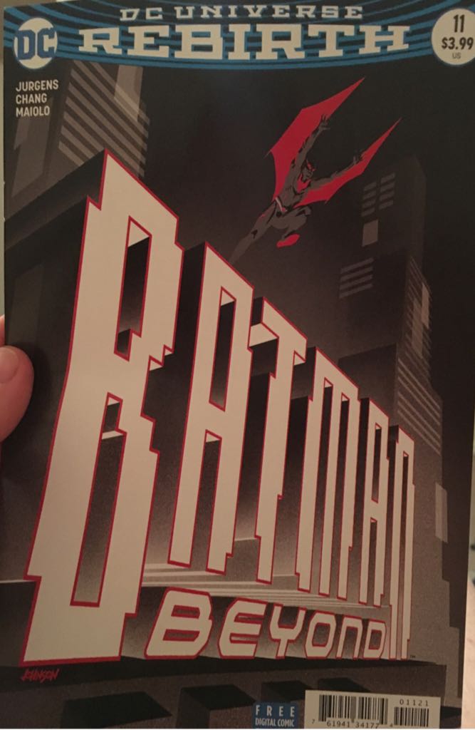 Batman Beyond - DC Comics (11 - Oct 2017) comic book collectible [Barcode 76194134177401121] - Main Image 1