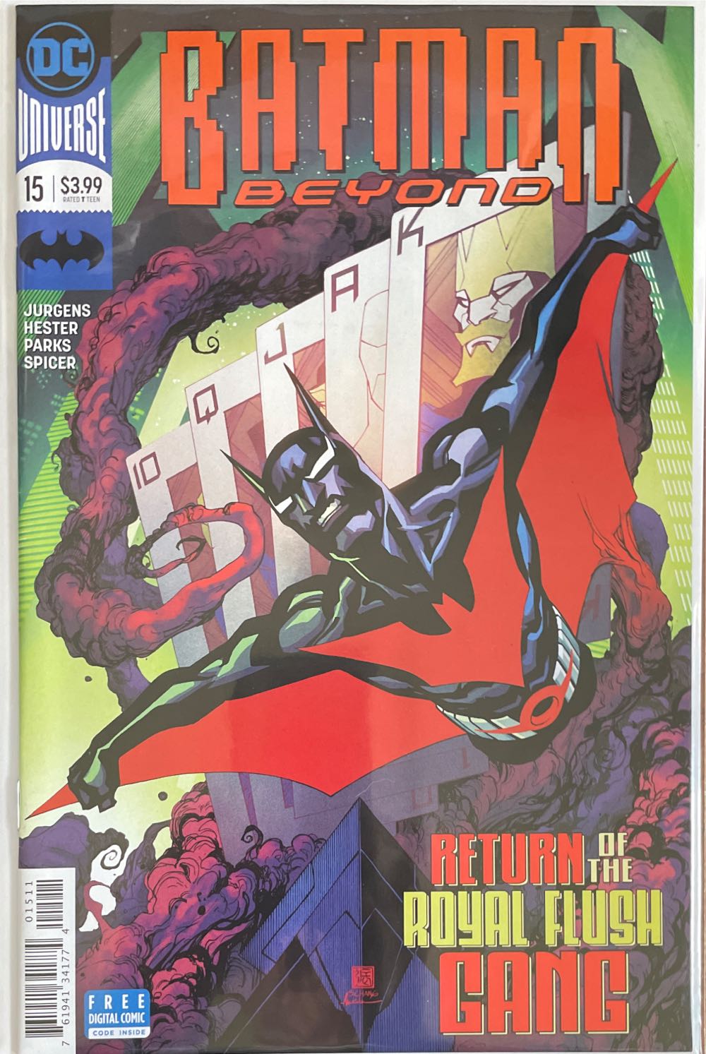 Batman Beyond - DC Comics Inc. (15 - Dec 2017) comic book collectible [Barcode 76194134177401511] - Main Image 2