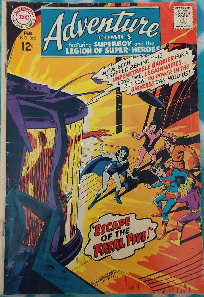 Adventure Comics - DC Comics (365 - Feb 1968) comic book collectible [Barcode 619412810201111] - Main Image 2