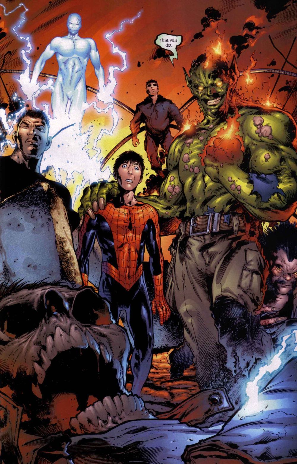 Ultimate Six (2003) - Marvel Comics (3 - Dec 2003) comic book collectible [Barcode 759606054664] - Main Image 3