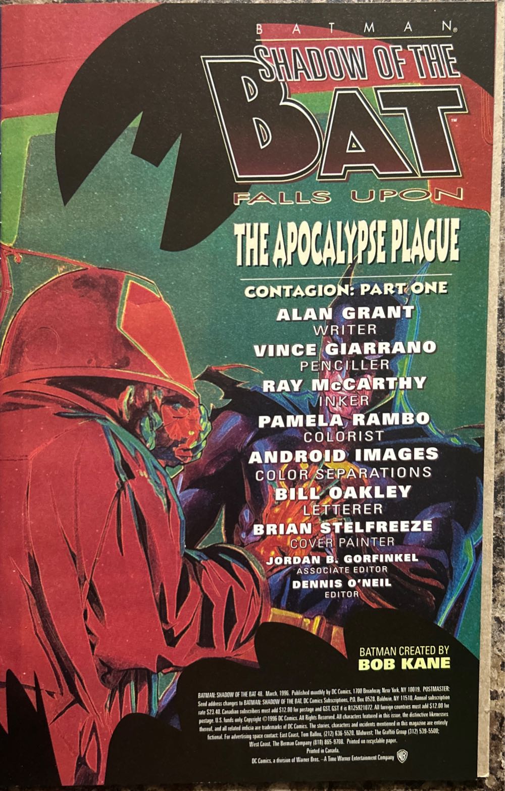 Batman: Shadow Of The Bat - DC Comics (48 - Mar 1996) comic book collectible [Barcode 76194120009504811] - Main Image 3