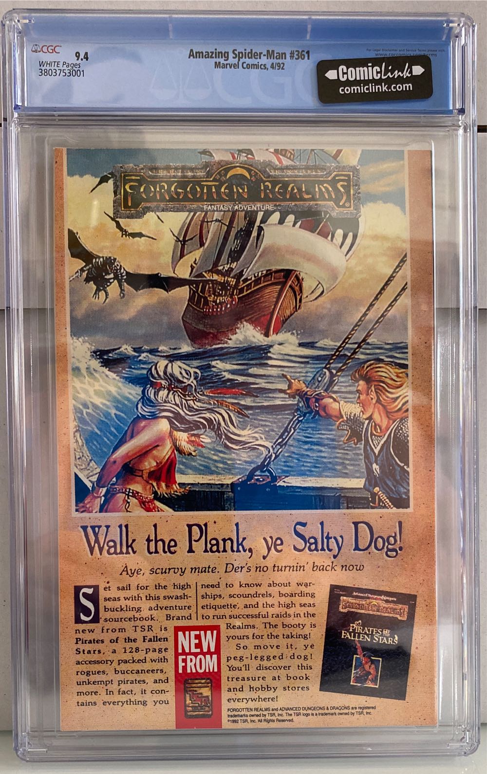 The Amazing Spider-man - Marvel (361 - Apr 1992) comic book collectible [Barcode 092810245704] - Main Image 2