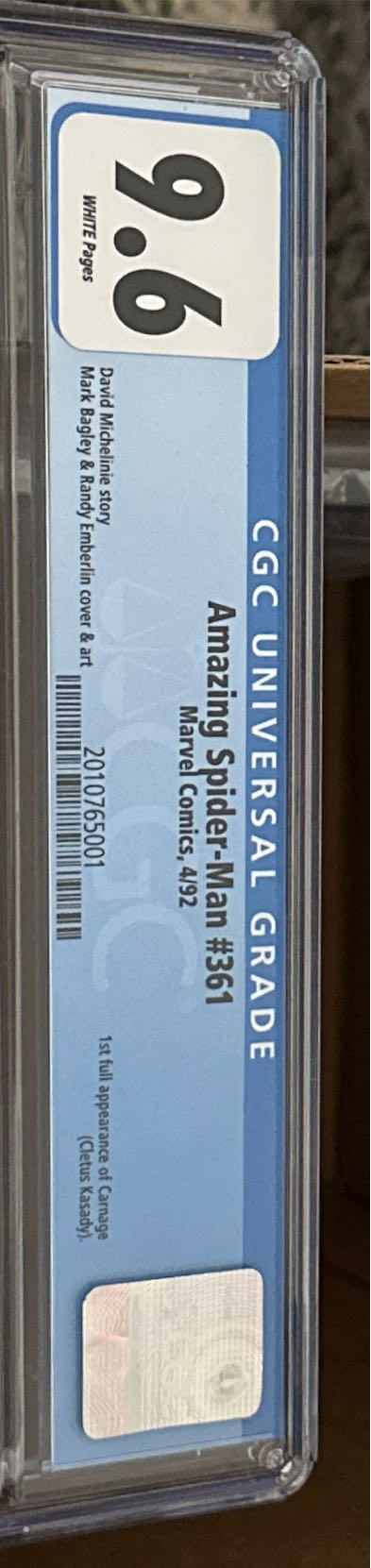 The Amazing Spider-man - Marvel (361 - Apr 1992) comic book collectible [Barcode 092810245704] - Main Image 3