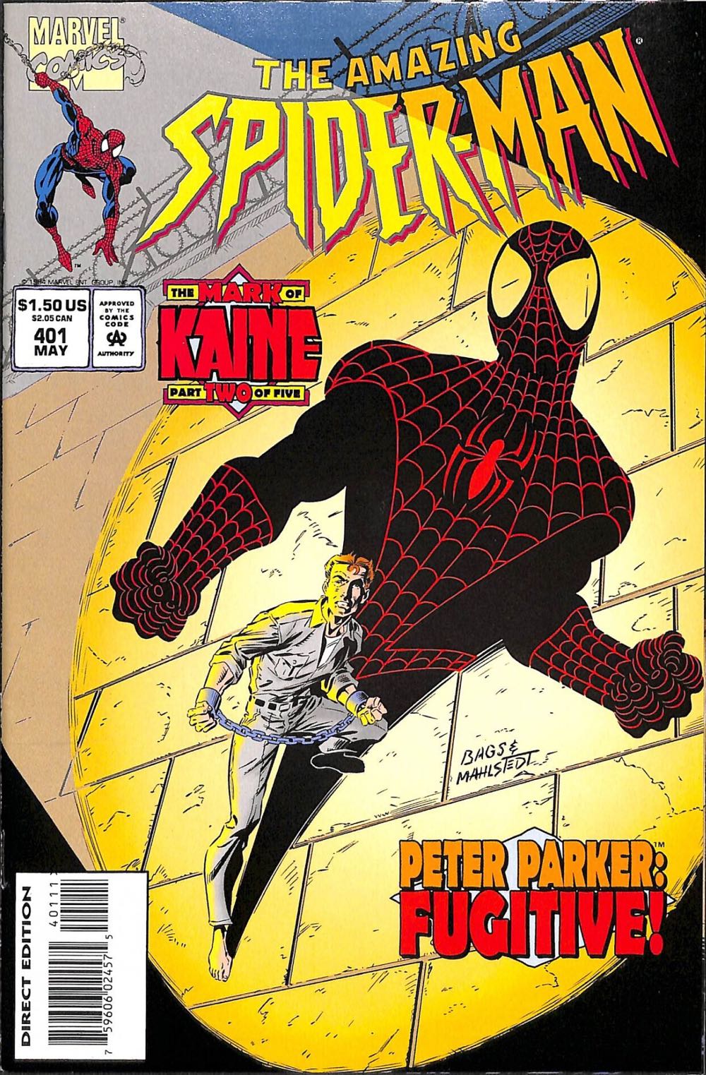 The Amazing Spider-Man - Marvel Comics (401 - May 1994) comic book collectible [Barcode 75960602457540111] - Main Image 3