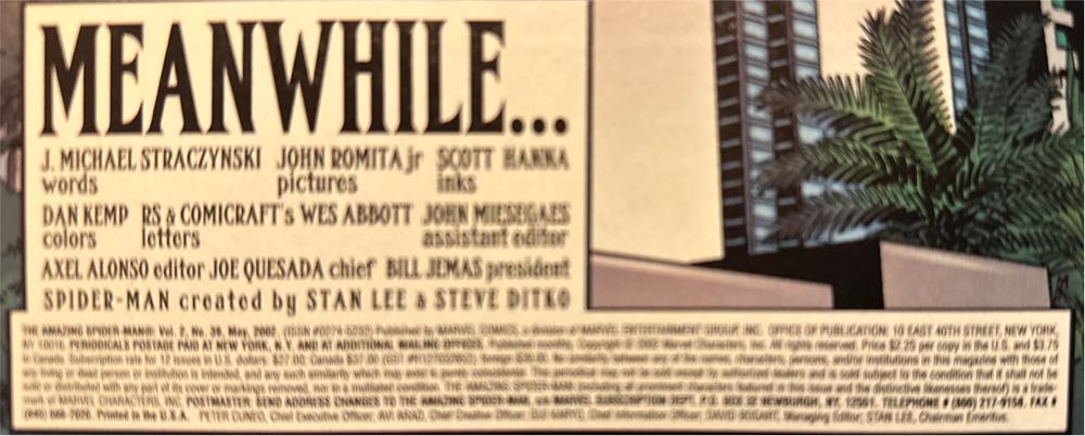 The Amazing Spider-Man - Marvel Comics (39 - 05/2002) comic book collectible [Barcode 75960604716103911] - Main Image 3