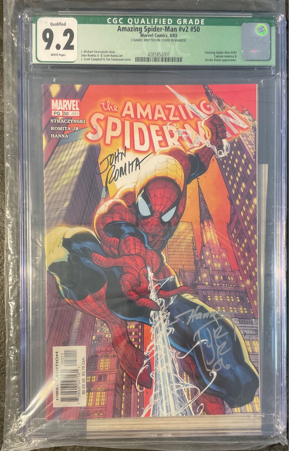 The Amazing Spider-Man - Marvel Comics (50 - Apr 2003) comic book collectible [Barcode 75960604716105011] - Main Image 3