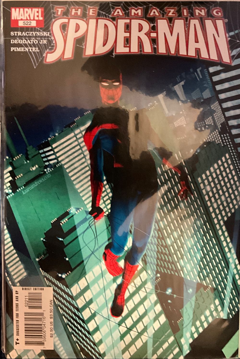 The Amazing Spider-Man 522 - Marvel Comics Amazing Spider-man* (522 - Sep 2005) comic book collectible [Barcode 75960604716152211] - Main Image 2