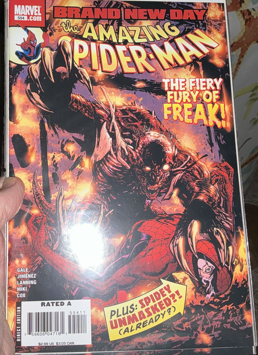 The Amazing Spider-Man - Marvel Comics Amazing Spider-man* (554 - 05/2008) comic book collectible [Barcode 75960604716155411] - Main Image 2