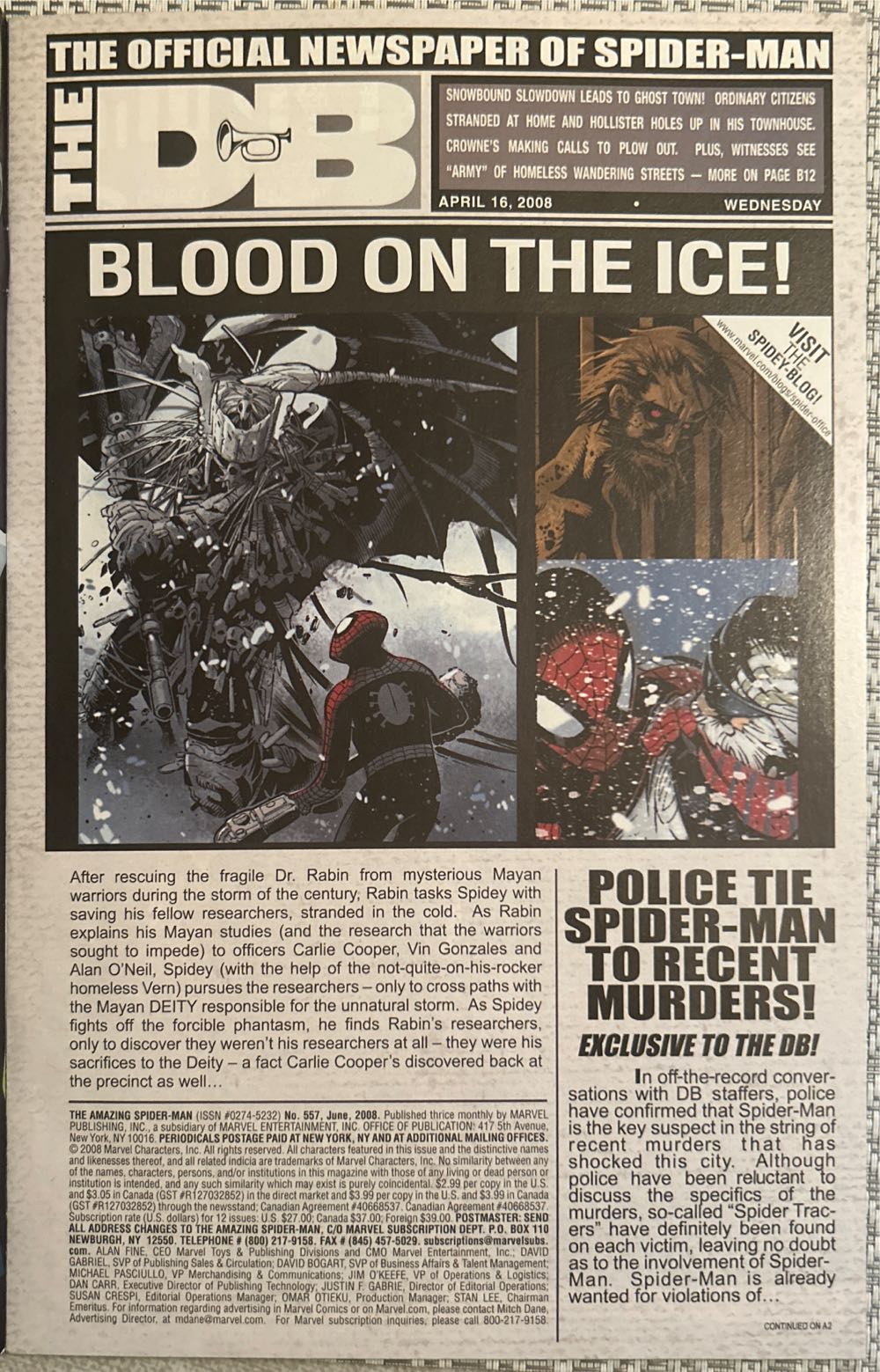 The Amazing Spider-Man - Marvel Comics Amazing Spider-man* (557 - Jun 2008) comic book collectible [Barcode 75960604716155711] - Main Image 3