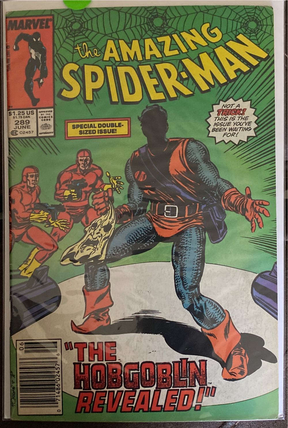 Amazing Spider-Man - Marvel (289 - Jun 1987) comic book collectible [Barcode 071486024576] - Main Image 2