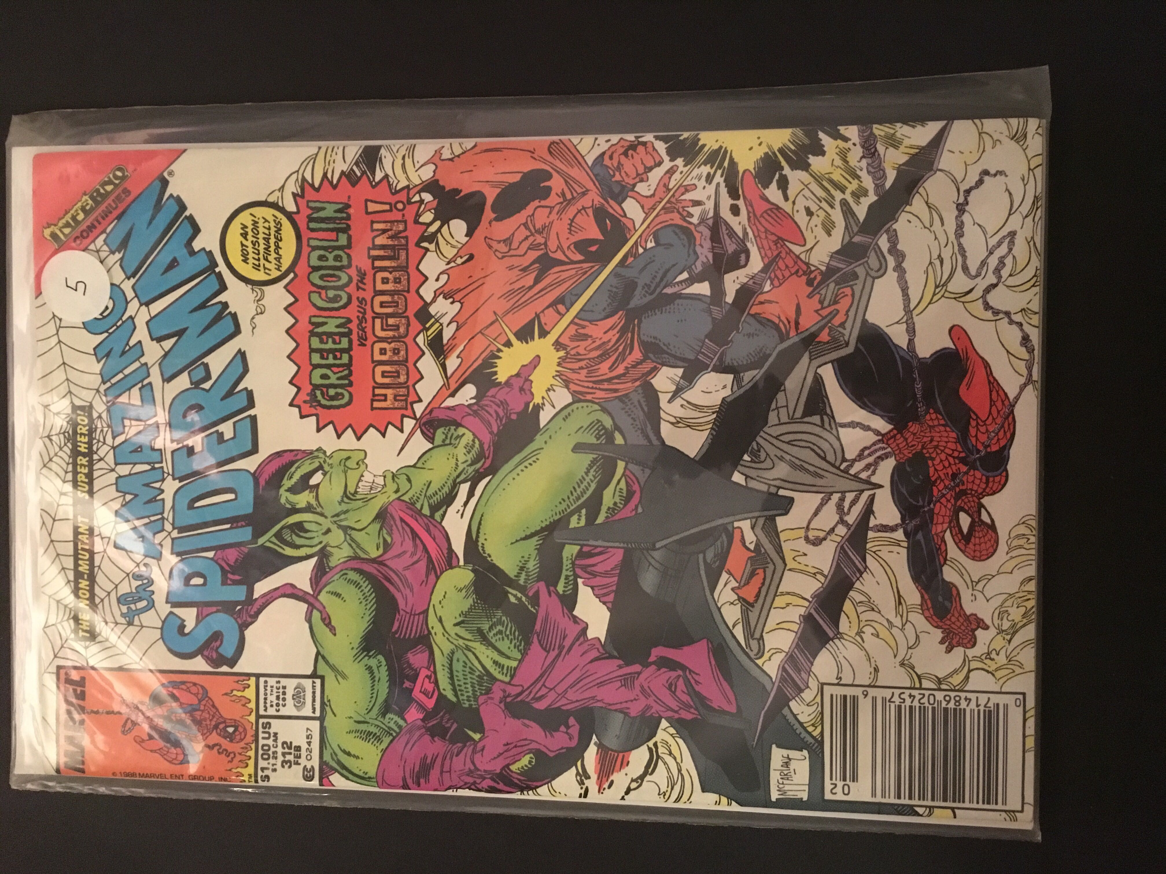 Amazing Spider-man, The - Marvel (312 - 02/1989) comic book collectible [Barcode 071486024576] - Main Image 2