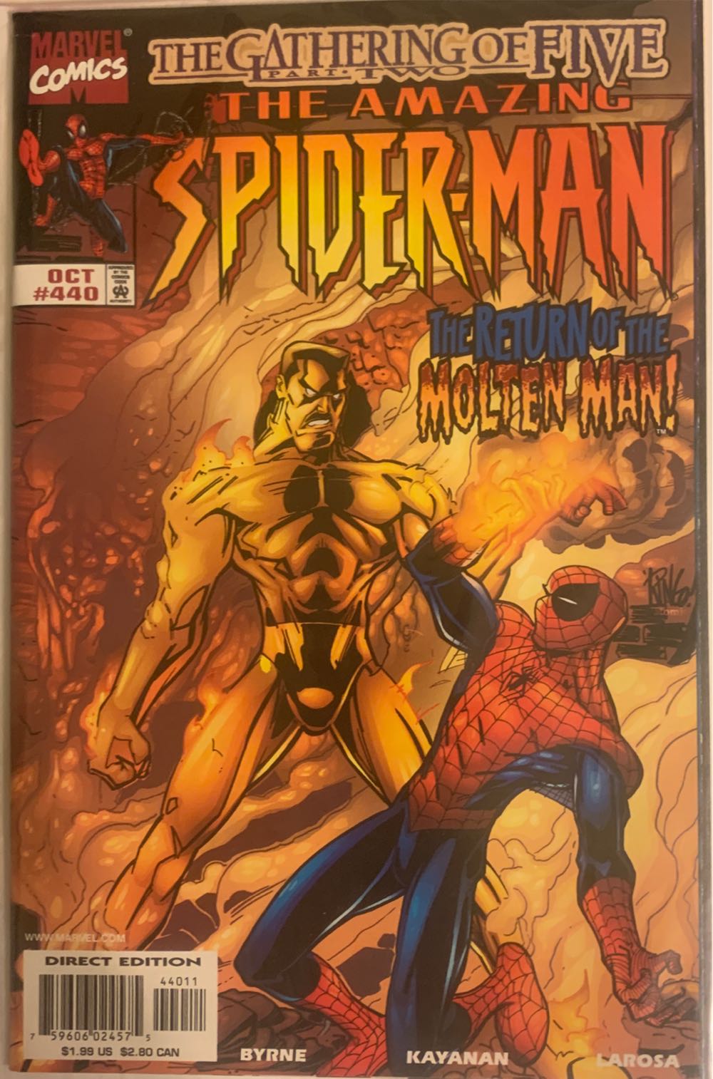 Amazing Spider-man, The - Marvel Comcs (440 - Oct 1998) comic book collectible [Barcode 75960602457544011] - Main Image 2
