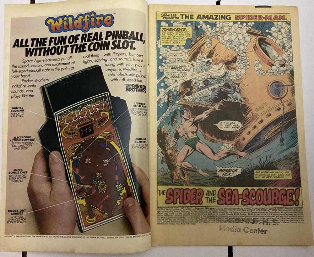 Amazing Spider-man, The - Marvel (211 - Dec 1980) comic book collectible [Barcode 071486024576] - Main Image 3