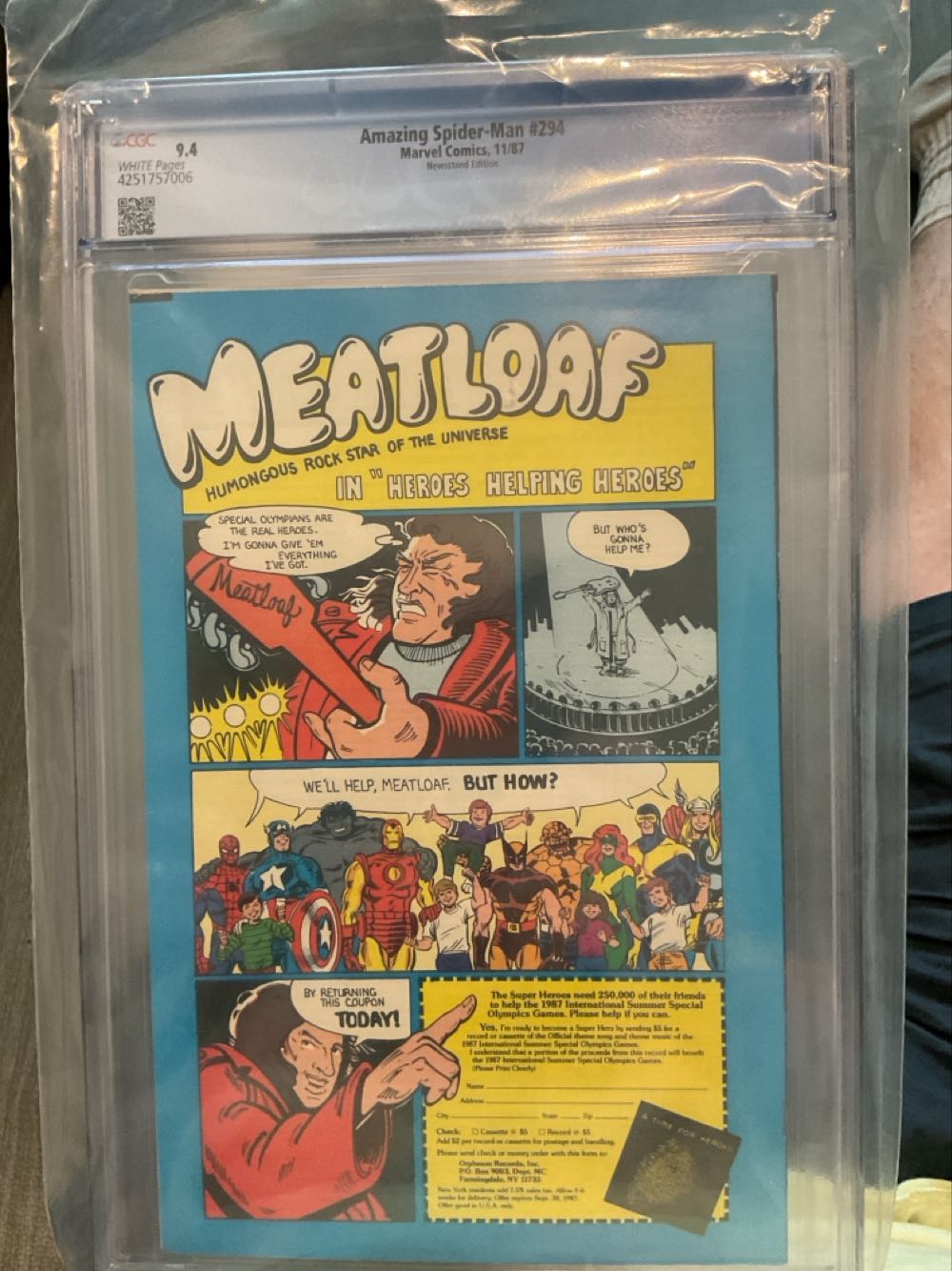 Amazing Spider-Man - Marvel (294 - Nov 1989) comic book collectible [Barcode 071486024576] - Main Image 3