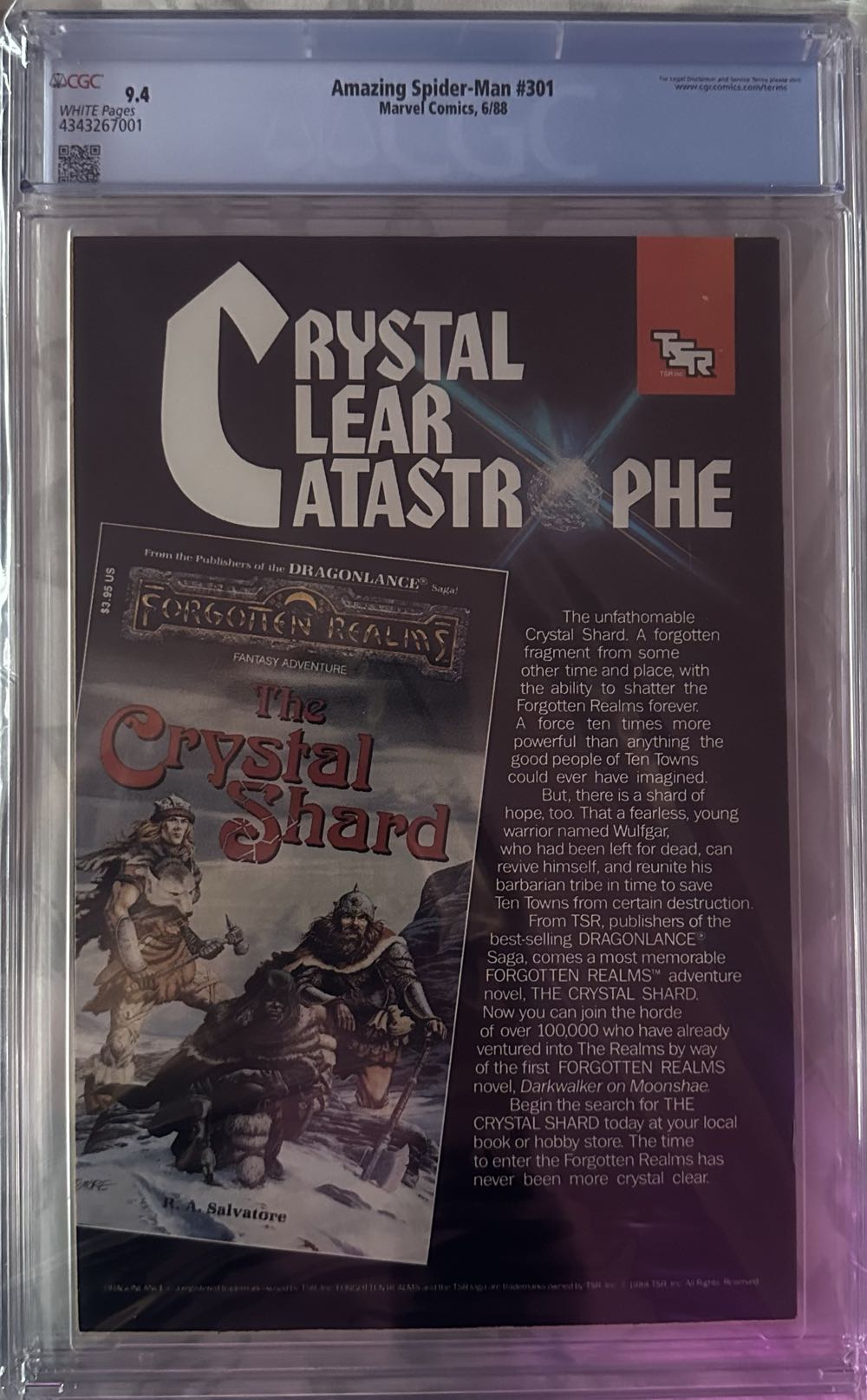 Amazing Spider-Man - Marvel (301 - Jun 1988) comic book collectible [Barcode 071486024576] - Main Image 3