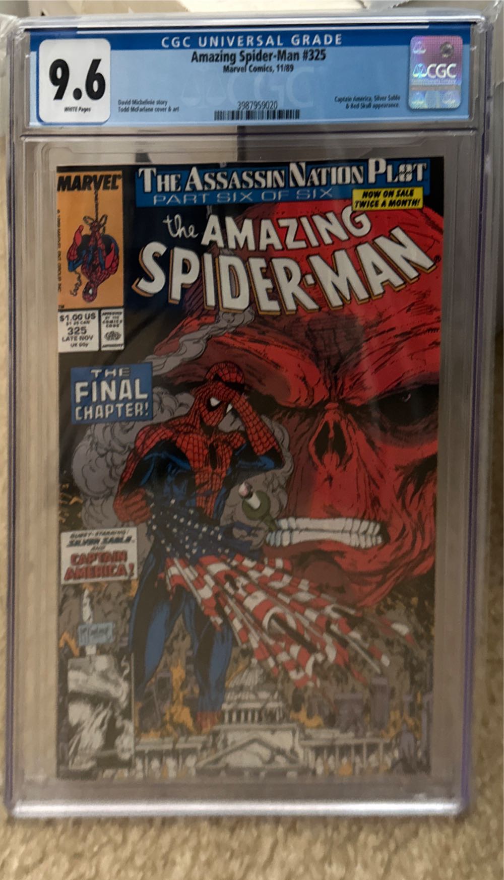 Amazing Spider-Man - Marvel (325 - Nov 1989) comic book collectible [Barcode 071486024576] - Main Image 2