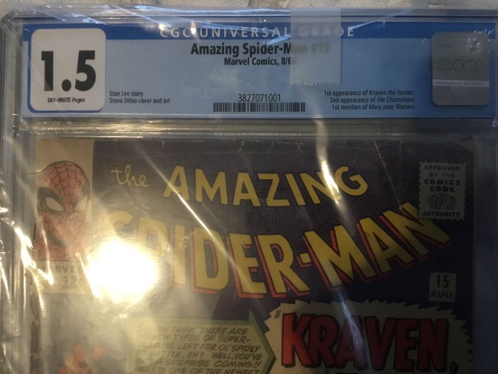 The Amazing Spider-man - Marvel Comics (15 - Aug 1964) comic book collectible [Barcode 758696] - Main Image 3