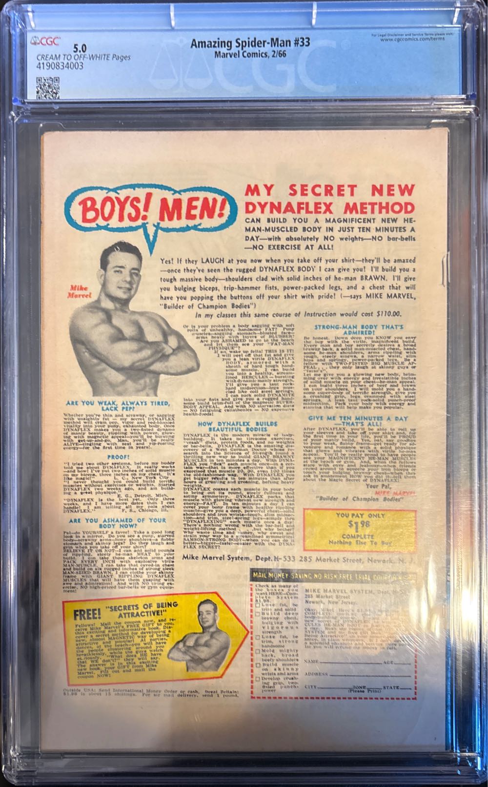 Amazing Spider-Man, The - Marvel (33 - Feb 1966) comic book collectible [Barcode 8458599] - Main Image 2