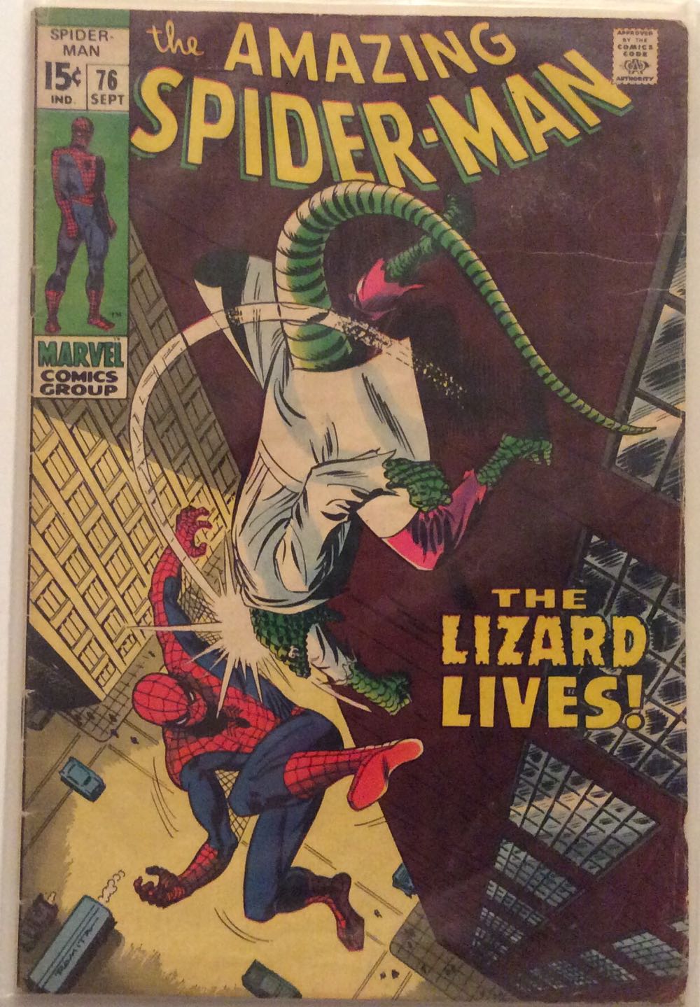 Amazing Spider-man, The - Marvel (76 - Sep 1969) comic book collectible [Barcode 8556288] - Main Image 2