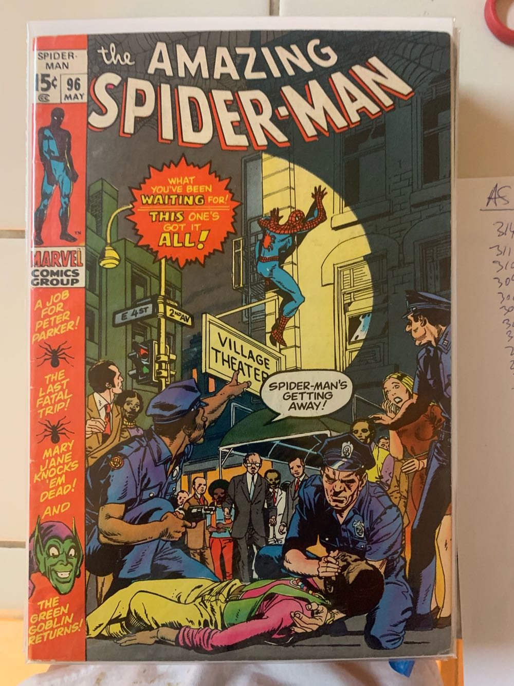 Amazing Spider-Man - Marvel Comics Group (96 - May 1971) comic book collectible [Barcode 258147963] - Main Image 2