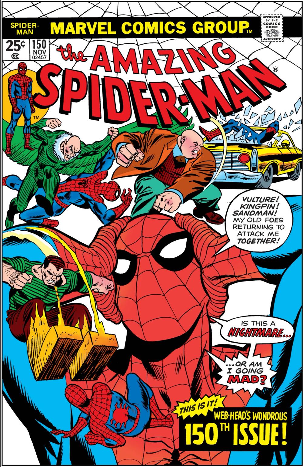 The Amazing Spider-Man - Marvel Comics (150 - Nov 1975) comic book collectible [Barcode 144174747] - Main Image 2