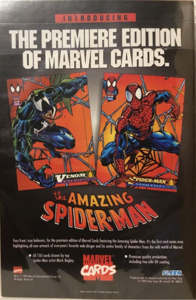 Amazing Spider-man, The - Marvel (389 - May 1994) comic book collectible [Barcode 759606024575] - Main Image 2