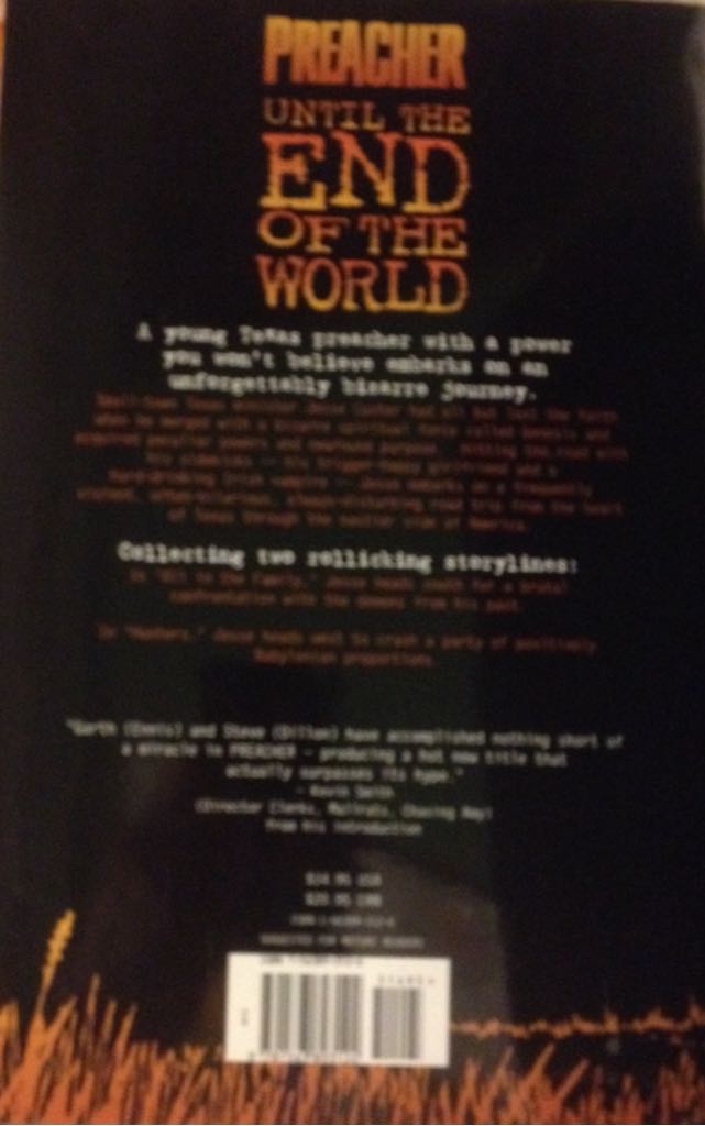 Preacher: Until The End Of The World - DC Comics (2 - Jan 1997) comic book collectible [Barcode 9781563893124] - Main Image 2