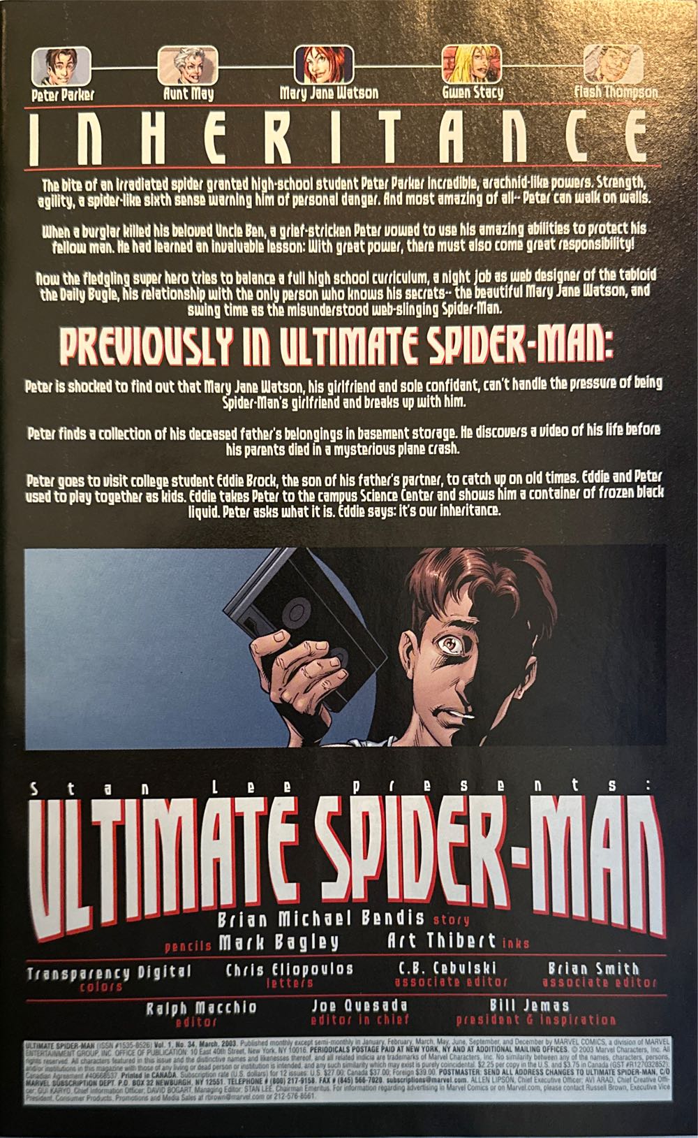 Ultimate Spider-Man - Marvel Comics (34 - Mar 2003) comic book collectible [Barcode 75960605031403411] - Main Image 2