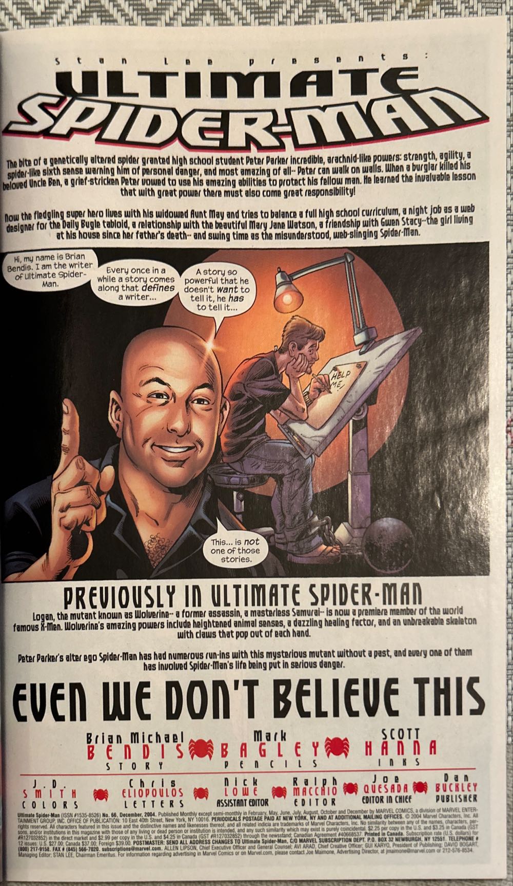 Ultimate Spider-Man - Marvel Comics (66 - Mar 2004) comic book collectible [Barcode 75960605031406611] - Main Image 3