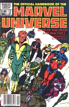 official handbook of the Marvel Universe, The - Marvel (13 - Feb 1984) comic book collectible [Barcode 071486028123] - Main Image 1