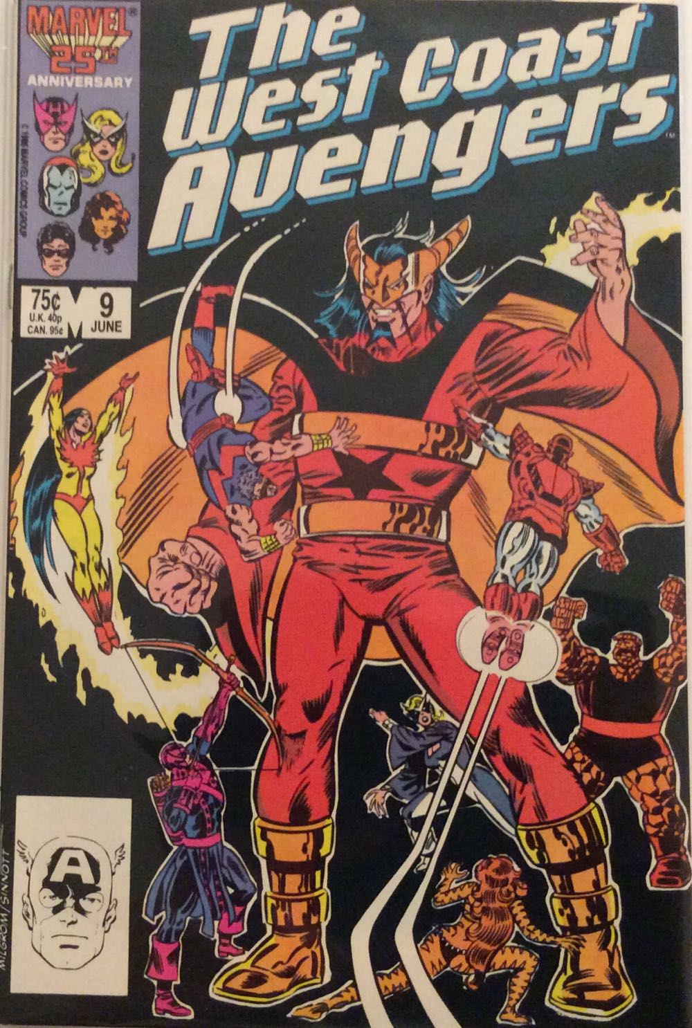 West Coast Avengers vol. 2 - Marvel (9 - Jun 1986) comic book collectible [Barcode 071486021001] - Main Image 2