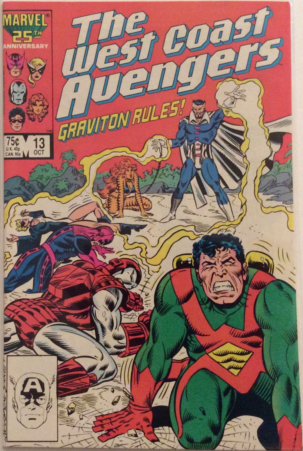 West Coast Avengers vol. 2 - Marvel (13 - Oct 1986) comic book collectible [Barcode 071486021001] - Main Image 2