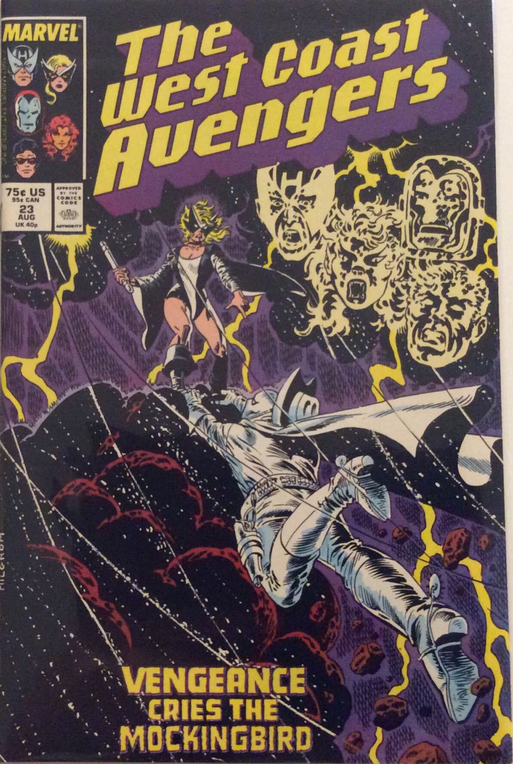 West Coast Avengers vol. 2 - Marvel (23 - Aug 1987) comic book collectible [Barcode 071486021001] - Main Image 2