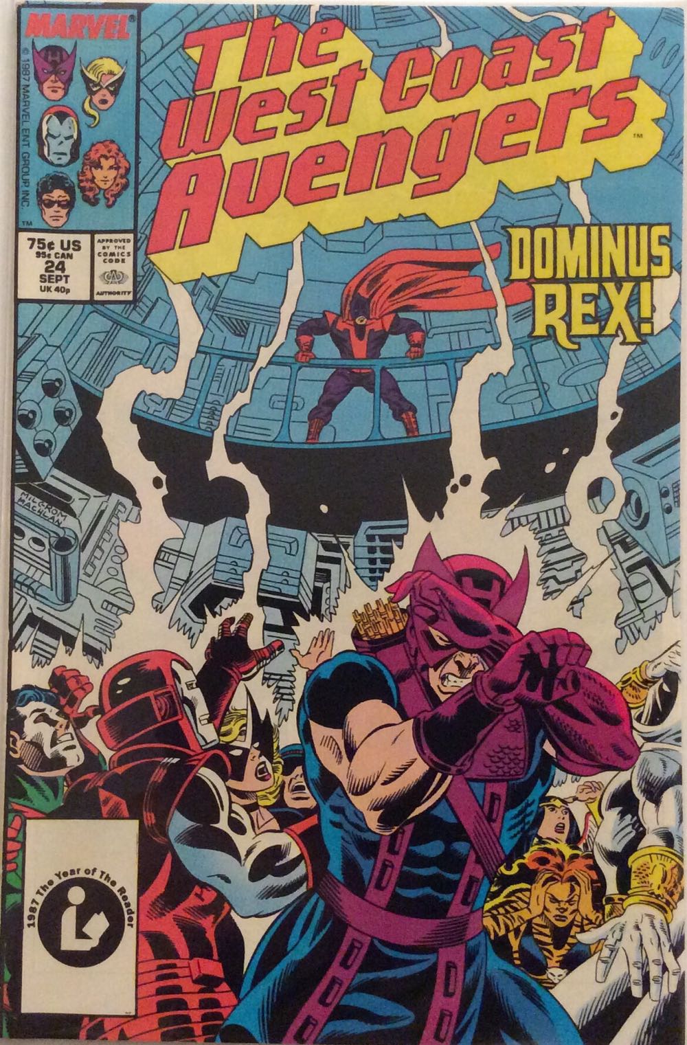West Coast Avengers vol. 2 - Marvel (24 - Sep 1987) comic book collectible [Barcode 071486021001] - Main Image 2