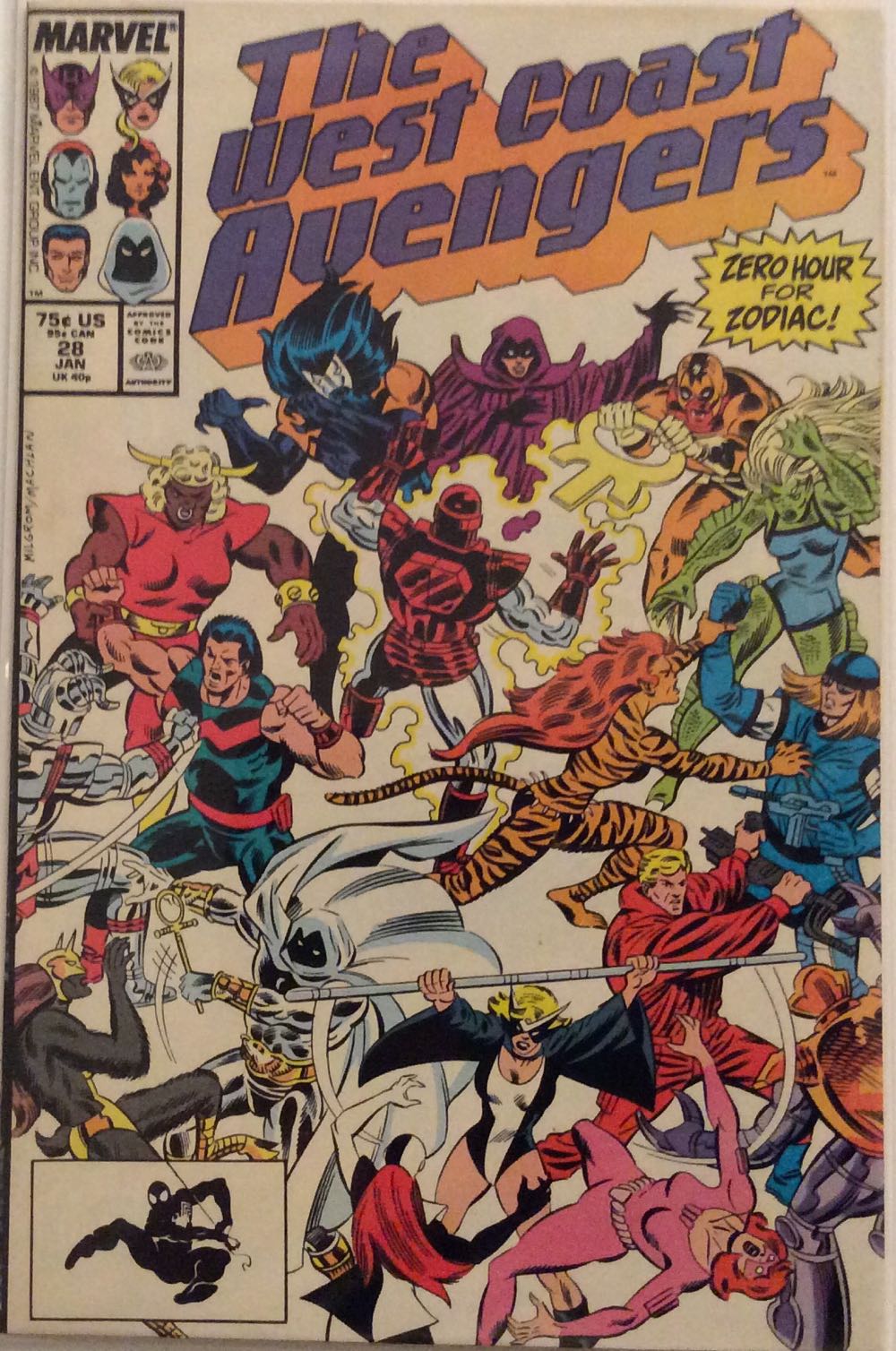 West Coast Avengers vol. 2 - Marvel (28 - Jan 1988) comic book collectible [Barcode 071486021001] - Main Image 2