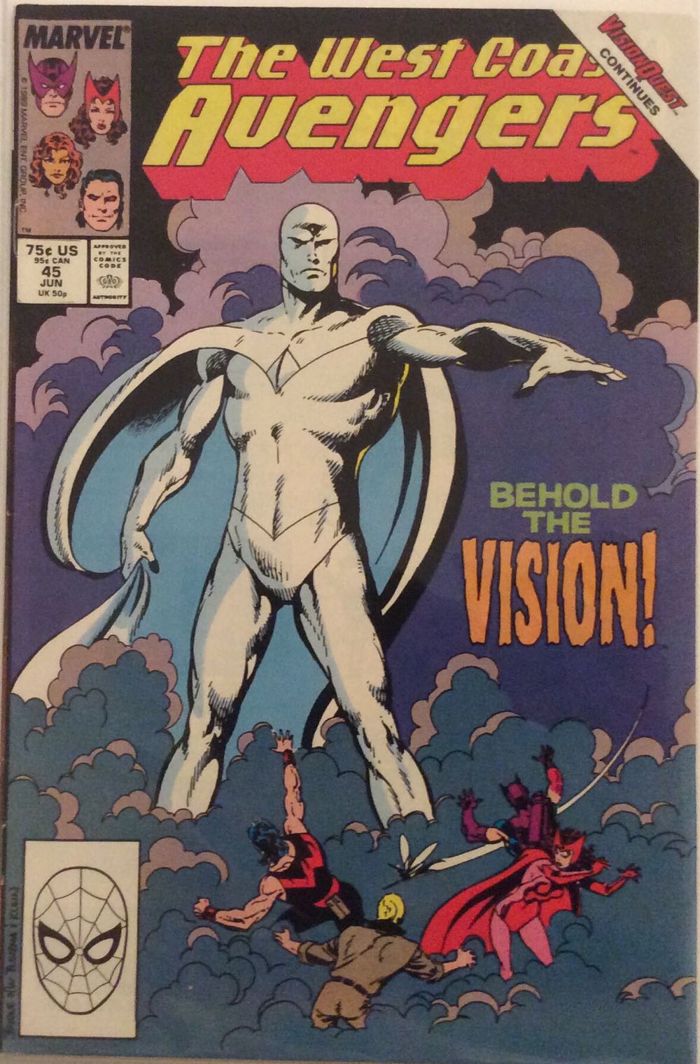 West Coast Avengers vol. 2 - Marvel (45 - Jun 1989) comic book collectible [Barcode 071486021001] - Main Image 2