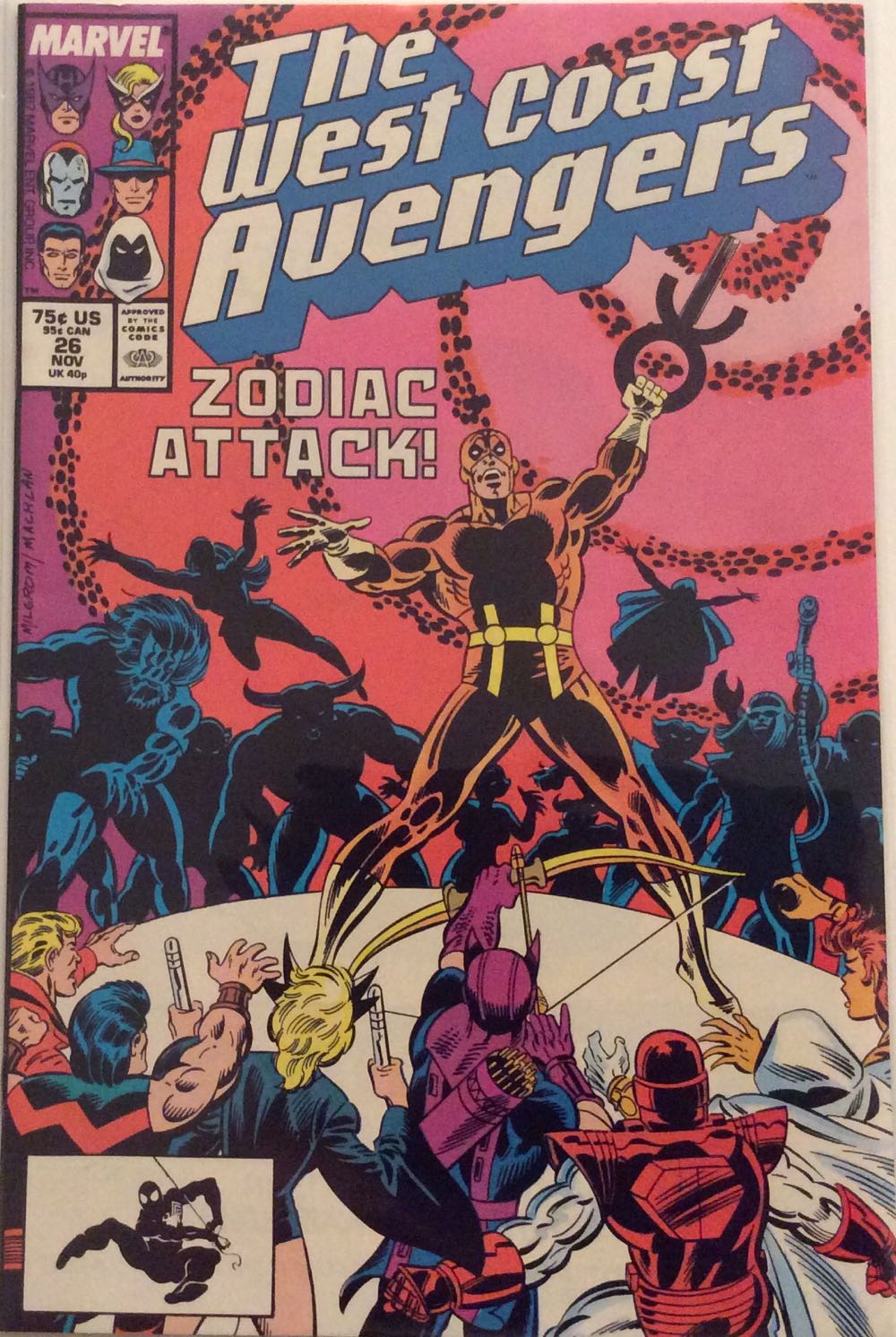 West Coast Avengers vol. 2 - Marvel (26 - Nov 1987) comic book collectible [Barcode 071486021001] - Main Image 2