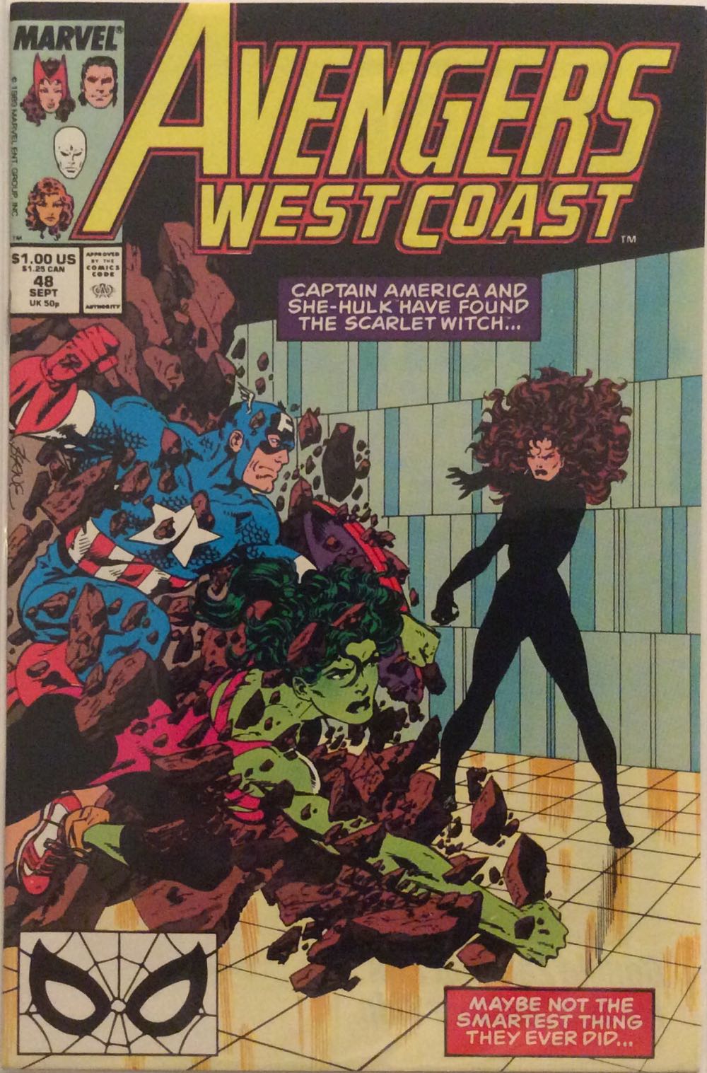West Coast Avengers 48 - Marvel Comics (48 - 09/1989) comic book collectible - Main Image 2