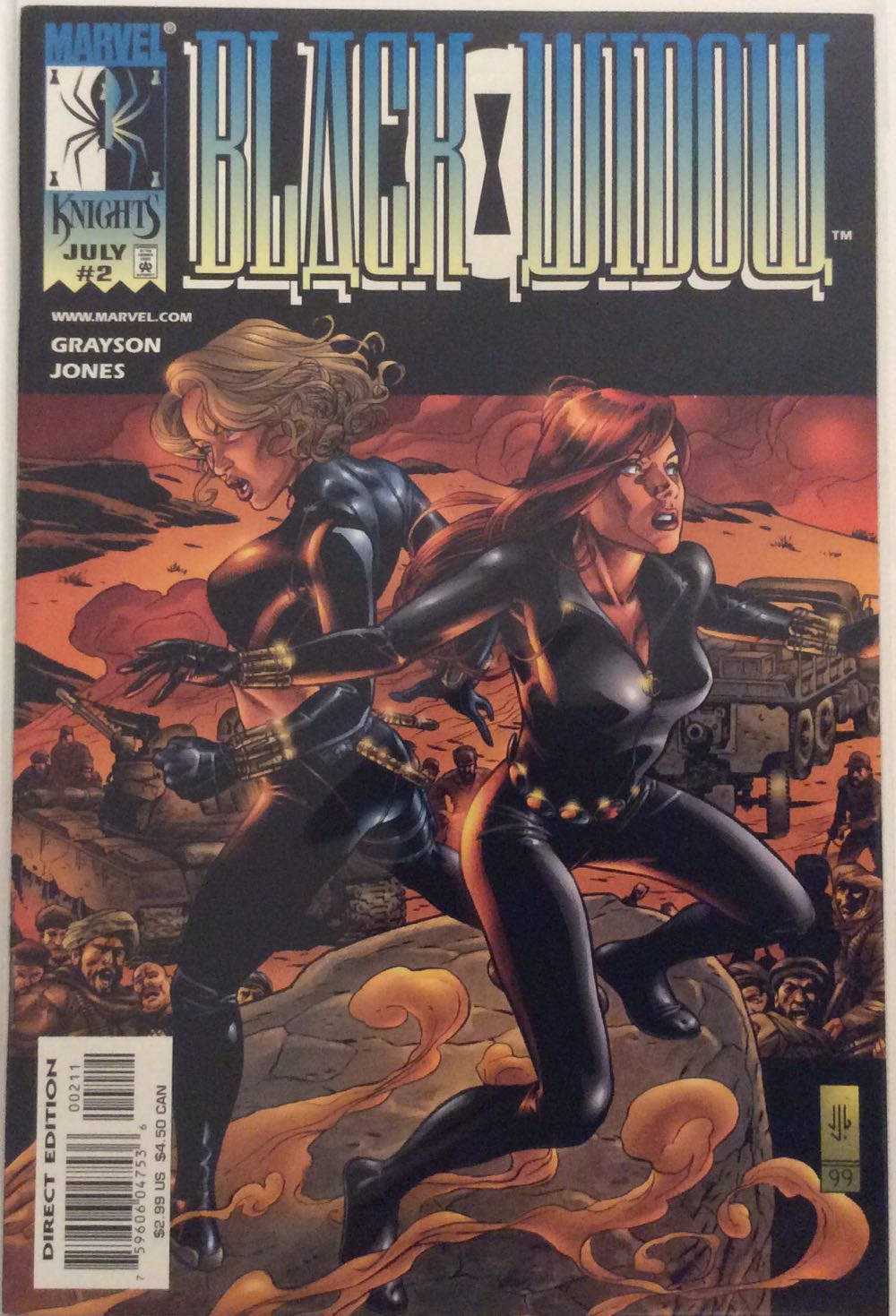 Black Widow - Marvel Comics (2 - Jul 1999) comic book collectible [Barcode 75960604753600211] - Main Image 2