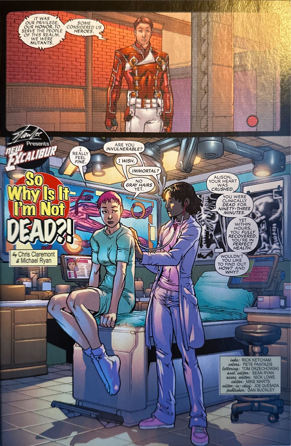 New Excalibur (2006) - Marvel Comics (6 - Jun 2006) comic book collectible [Barcode 75960605746700611] - Main Image 3