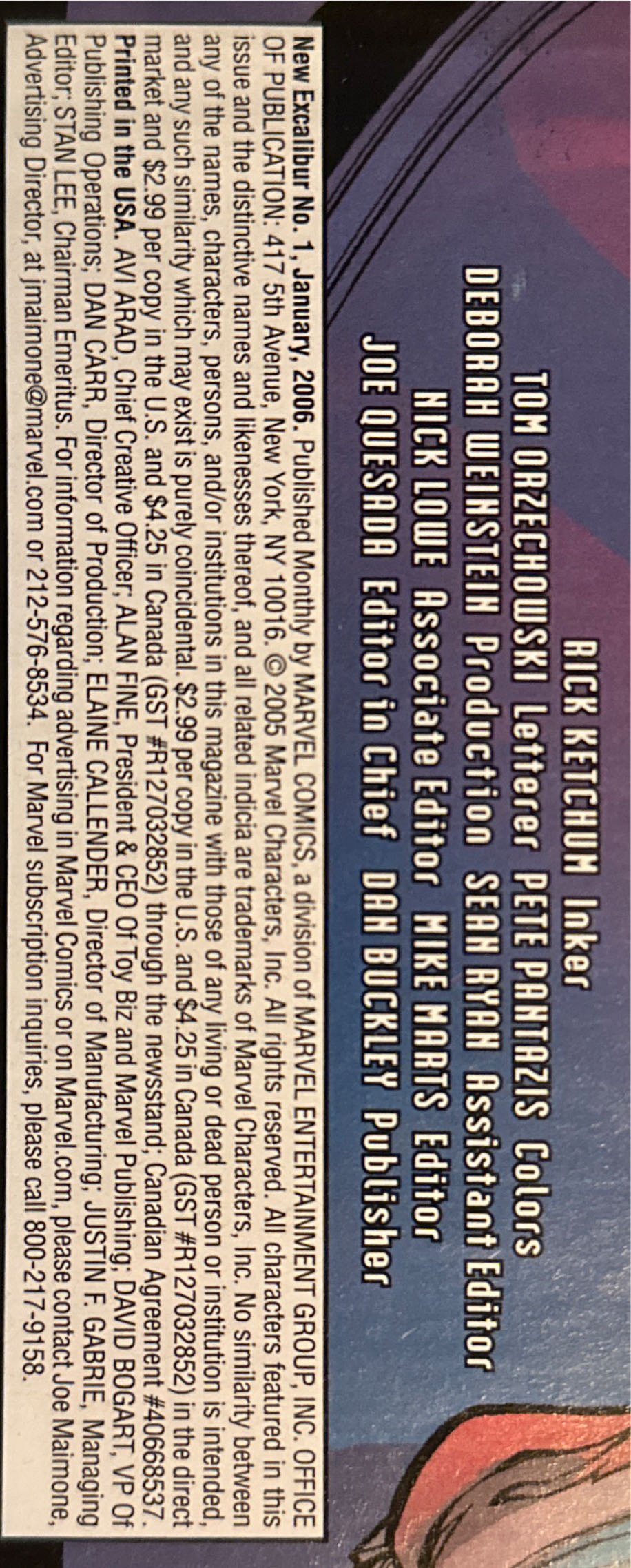 New Excalibur: House of M - Marvel Comics (1 - Jan 2006) comic book collectible [Barcode 75960605746700111] - Main Image 4