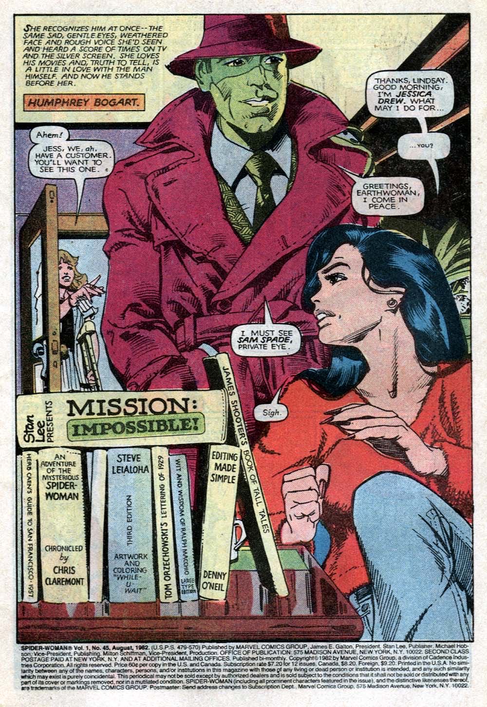 Spider-Woman - Buy Me (45 - Aug 1982) comic book collectible [Barcode 07148602615008] - Main Image 4