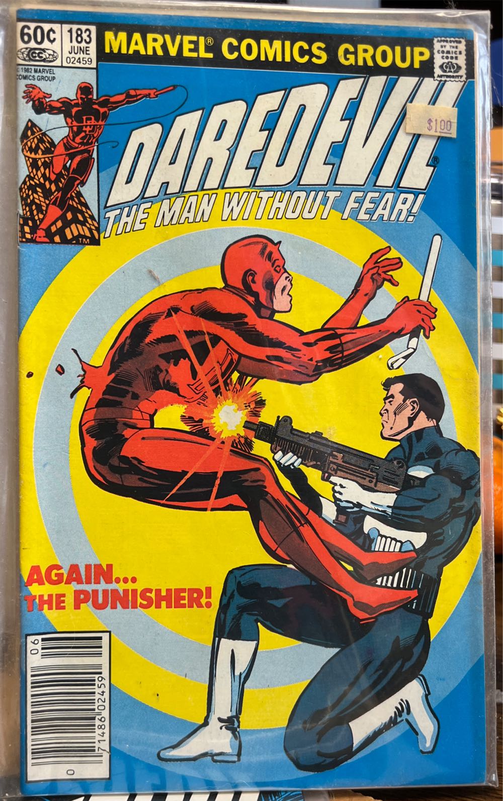 Daredevil - Marvel Comics (183 - June 1982) comic book collectible [Barcode 071486024590] - Main Image 2