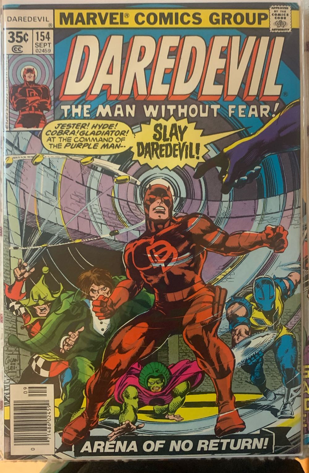 Daredevil #154 - Marvel (154 - Sep 1978) comic book collectible [Barcode 759606047062] - Main Image 2