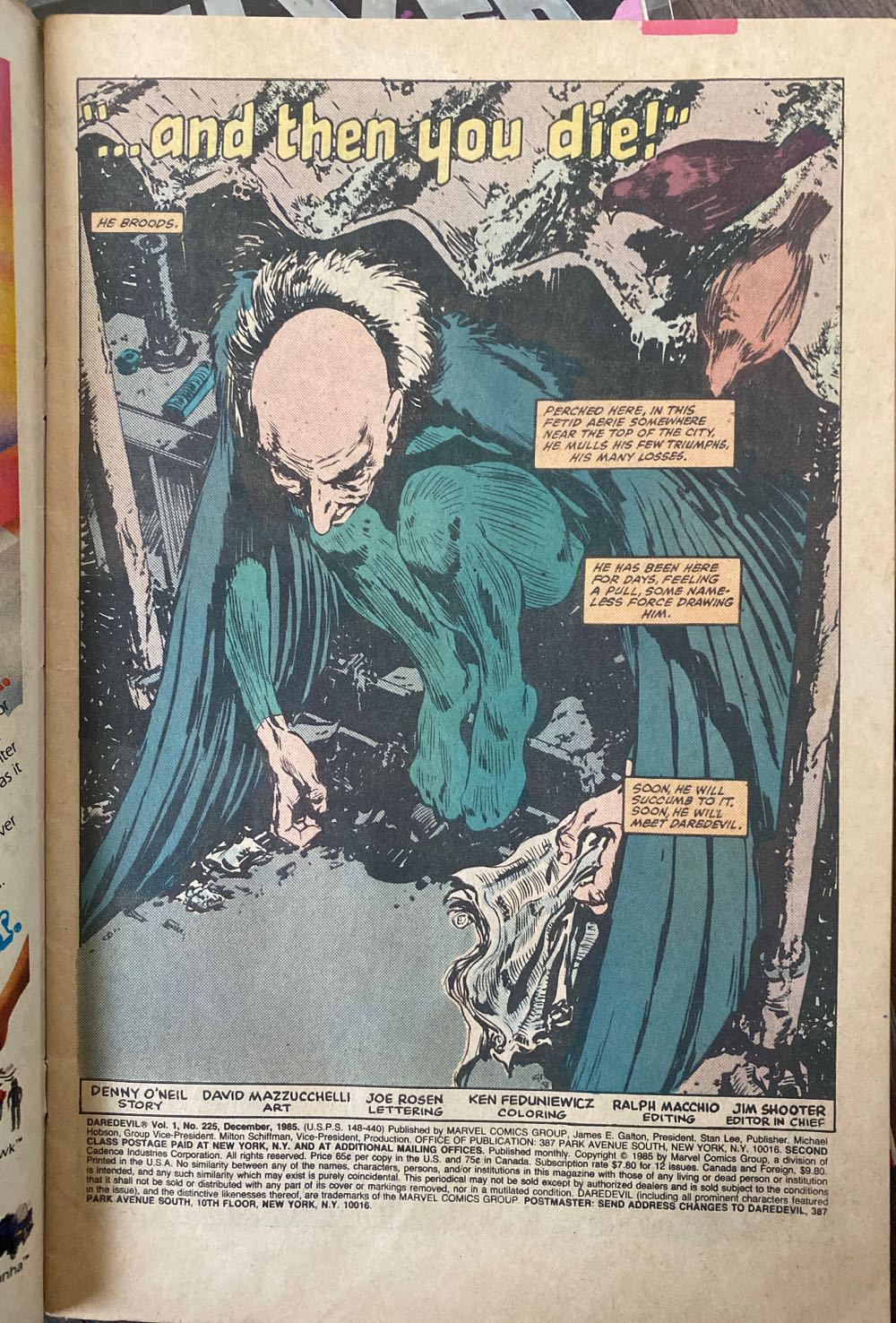 Daredevil - Marvel (225 - Dec 1985) comic book collectible [Barcode 9780785122357] - Main Image 2