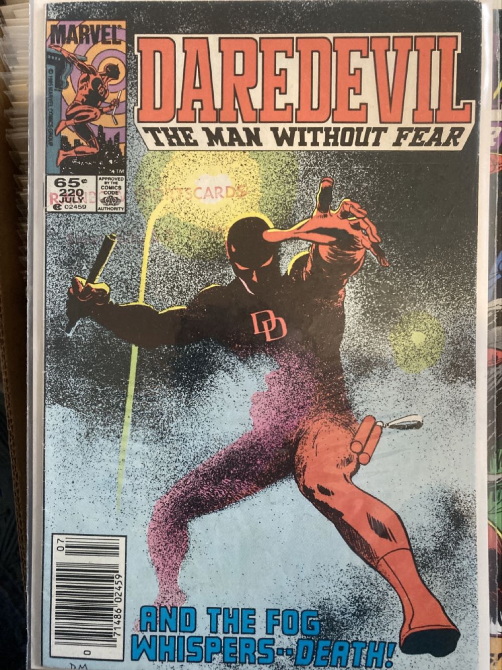 Daredevil - Marvel (220 - Jul 1985) comic book collectible [Barcode 9780785122357] - Main Image 2
