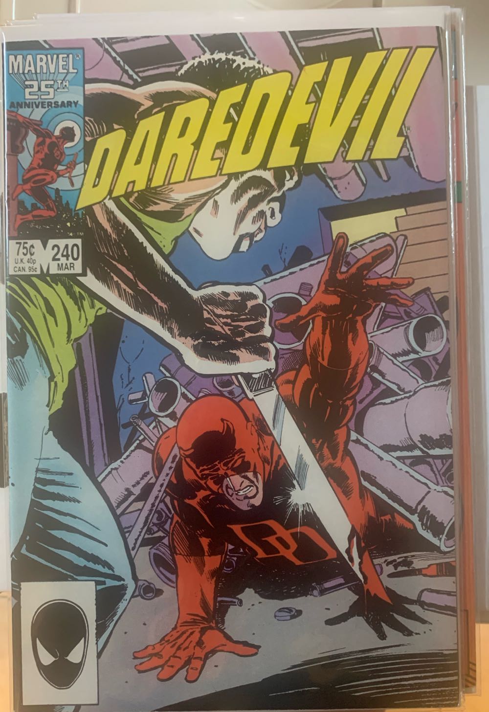 Daredevil - Marvel (240 - Jul 1992) comic book collectible [Barcode 000000000] - Main Image 3
